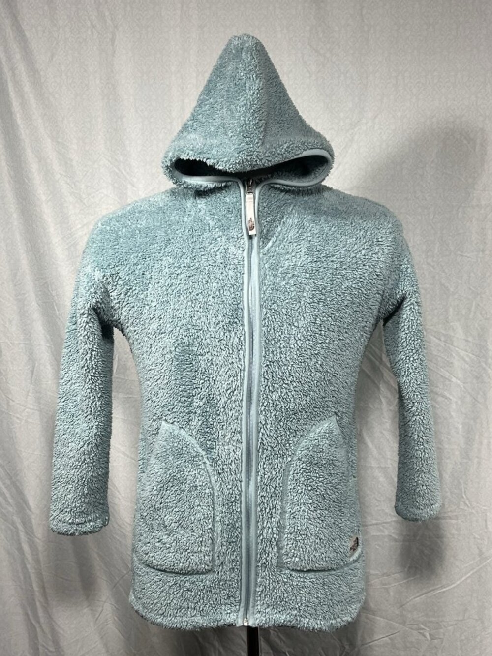 The North Face Youth Girls Campshire Crew Sage Green Size Large 14-16 Fuzzy - Picture 2 of 15